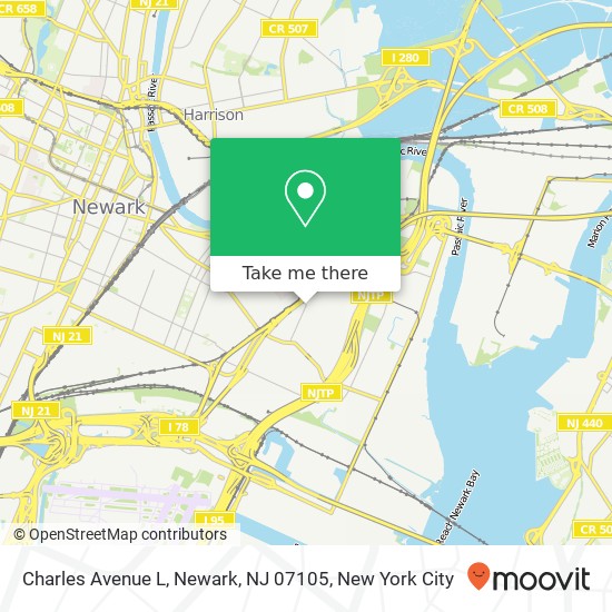 Mapa de Charles Avenue L, Newark, NJ 07105