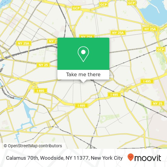 Mapa de Calamus 70th, Woodside, NY 11377