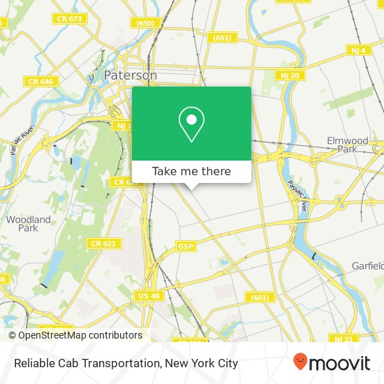 Mapa de Reliable Cab Transportation