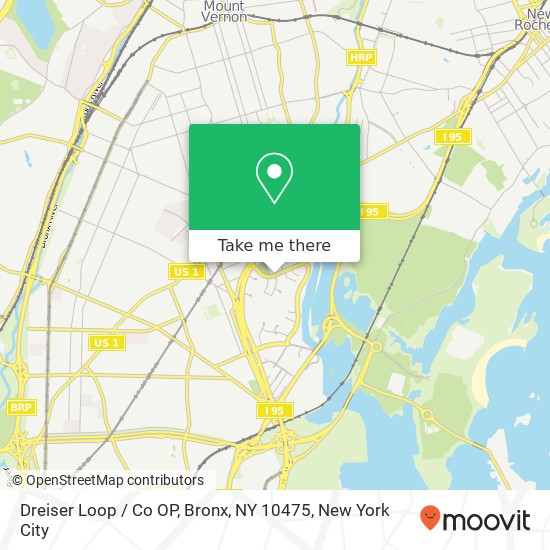 Dreiser Loop / Co OP, Bronx, NY 10475 map