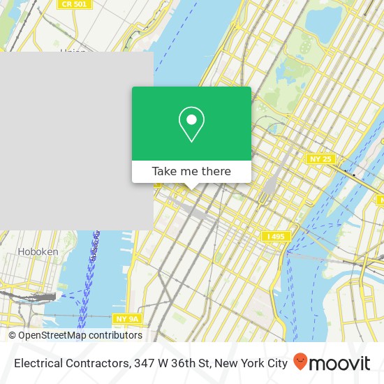 Electrical Contractors, 347 W 36th St map