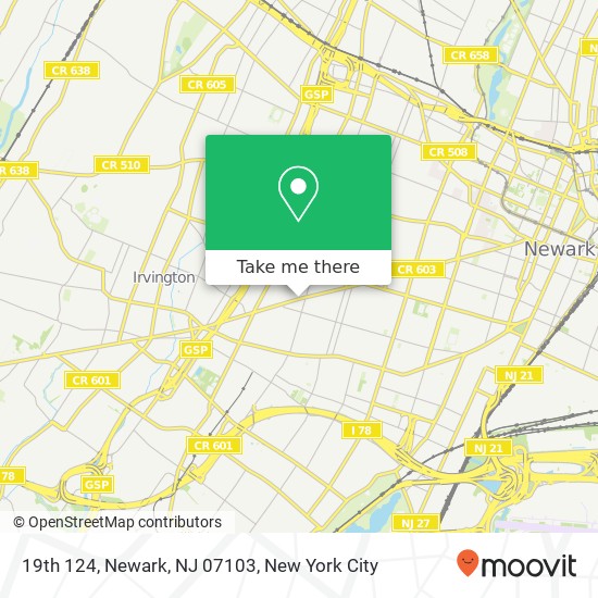 19th 124, Newark, NJ 07103 map