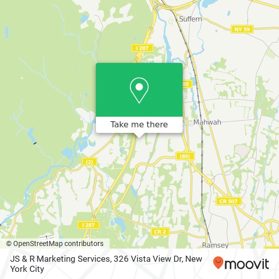 Mapa de JS & R Marketing Services, 326 Vista View Dr
