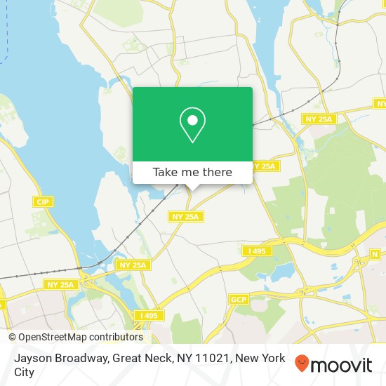 Mapa de Jayson Broadway, Great Neck, NY 11021