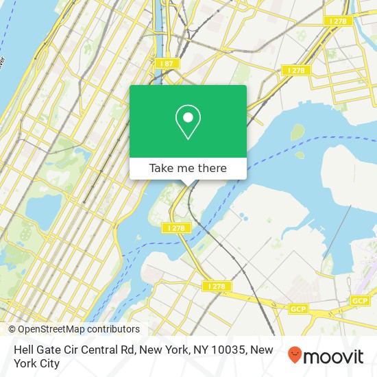 Hell Gate Cir Central Rd, New York, NY 10035 map