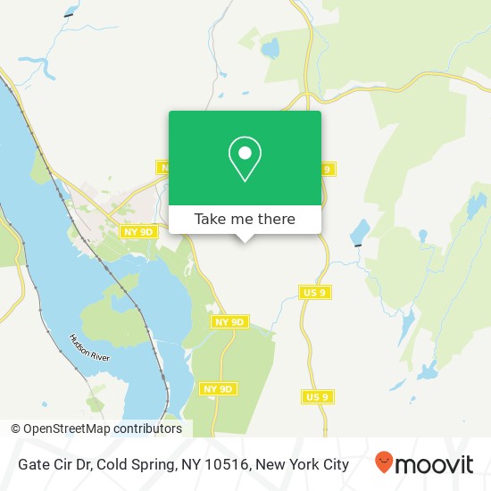 Gate Cir Dr, Cold Spring, NY 10516 map