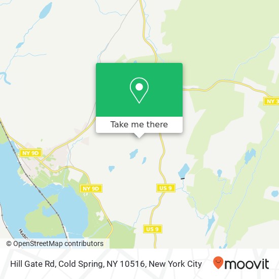 Mapa de Hill Gate Rd, Cold Spring, NY 10516