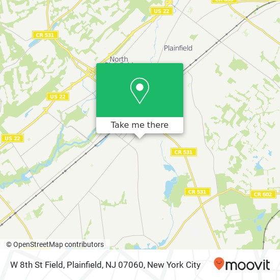 W 8th St Field, Plainfield, NJ 07060 map