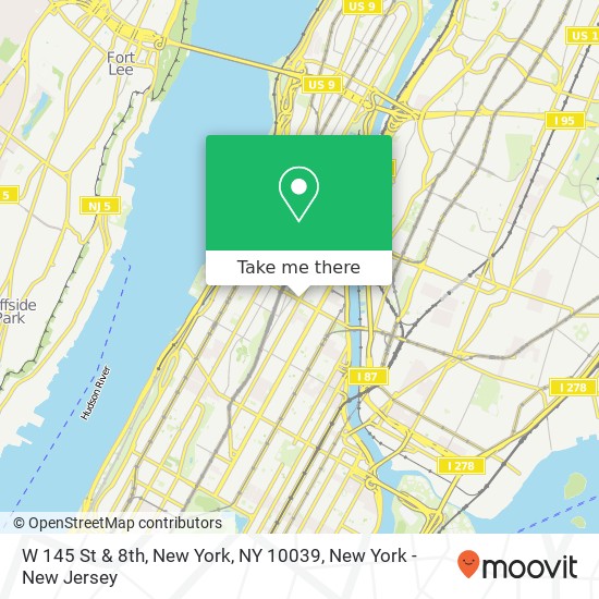 Mapa de W 145 St & 8th, New York, NY 10039