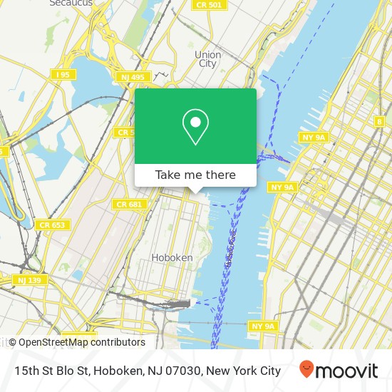 15th St Blo St, Hoboken, NJ 07030 map