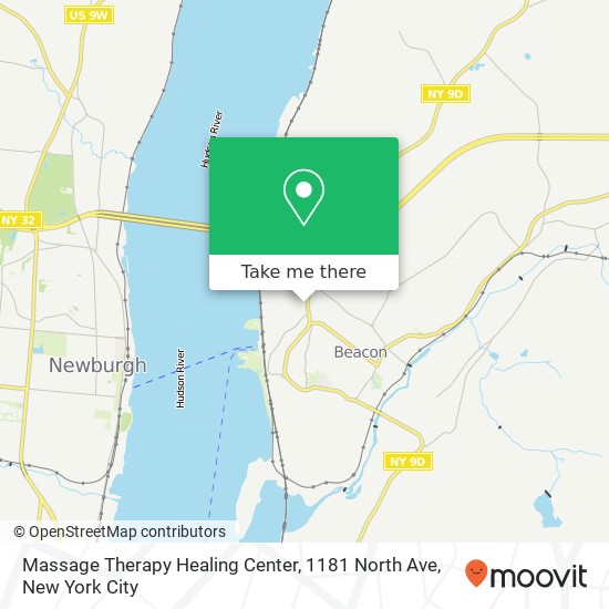 Massage Therapy Healing Center, 1181 North Ave map