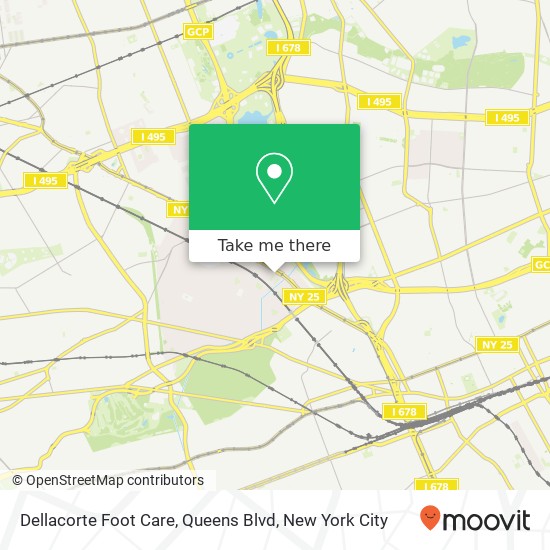 Dellacorte Foot Care, Queens Blvd map