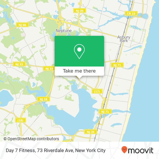 Mapa de Day 7 Fitness, 73 Riverdale Ave