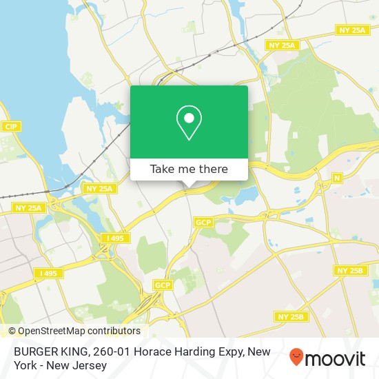 BURGER KING, 260-01 Horace Harding Expy map