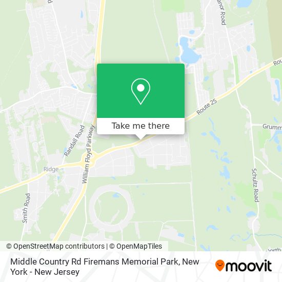 Middle Country Rd Firemans Memorial Park map