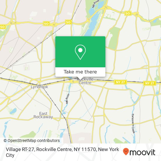 Mapa de Village RT-27, Rockville Centre, NY 11570