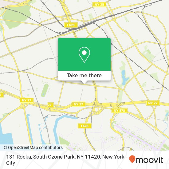 Mapa de 131 Rocka, South Ozone Park, NY 11420