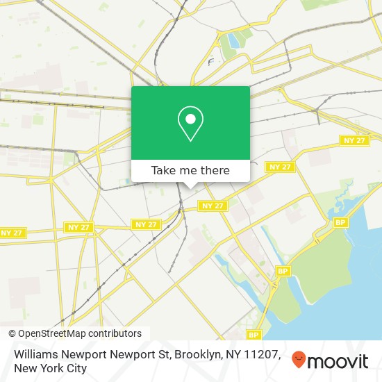 Mapa de Williams Newport Newport St, Brooklyn, NY 11207