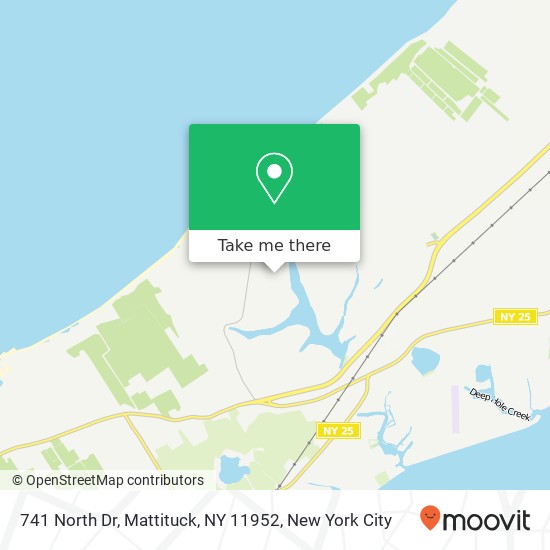 Mapa de 741 North Dr, Mattituck, NY 11952
