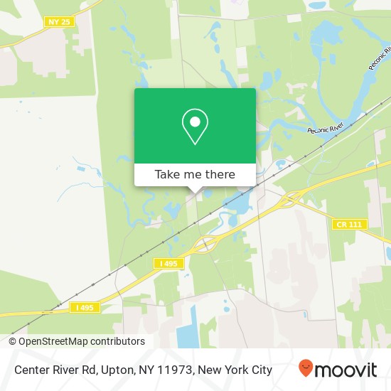 Mapa de Center River Rd, Upton, NY 11973