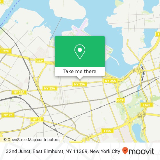 Mapa de 32nd Junct, East Elmhurst, NY 11369
