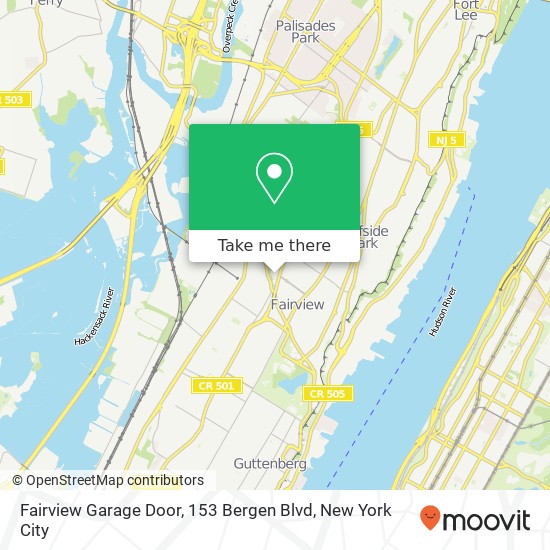 Fairview Garage Door, 153 Bergen Blvd map