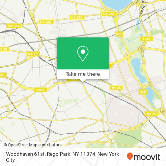 Woodhaven 61st, Rego Park, NY 11374 map