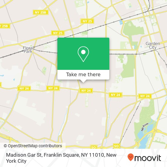 Madison Gar St, Franklin Square, NY 11010 map