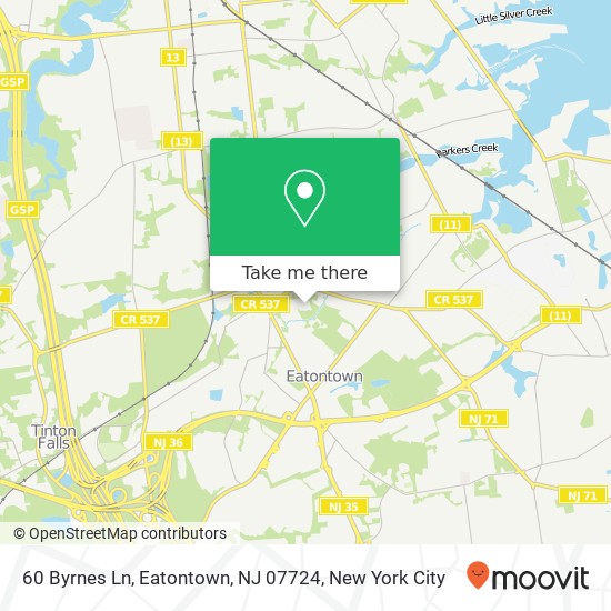 60 Byrnes Ln, Eatontown, NJ 07724 map