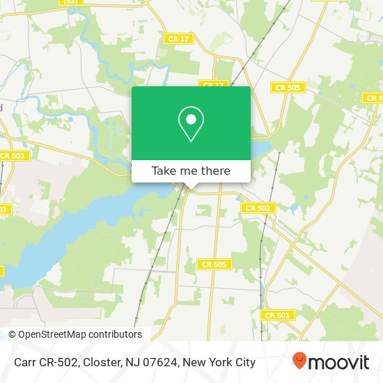 Mapa de Carr CR-502, Closter, NJ 07624