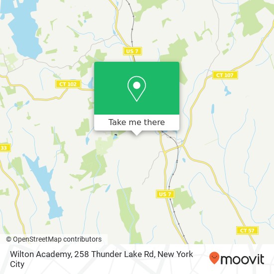 Mapa de Wilton Academy, 258 Thunder Lake Rd
