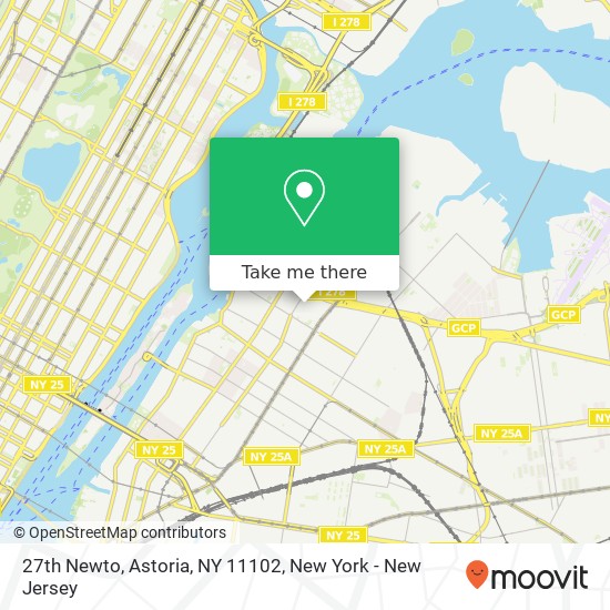 Mapa de 27th Newto, Astoria, NY 11102