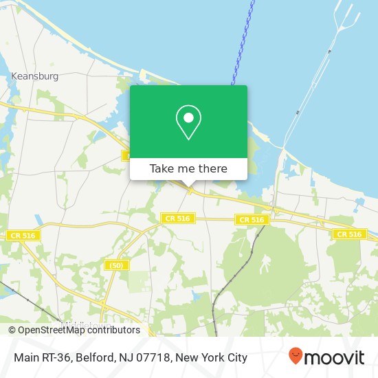 Mapa de Main RT-36, Belford, NJ 07718
