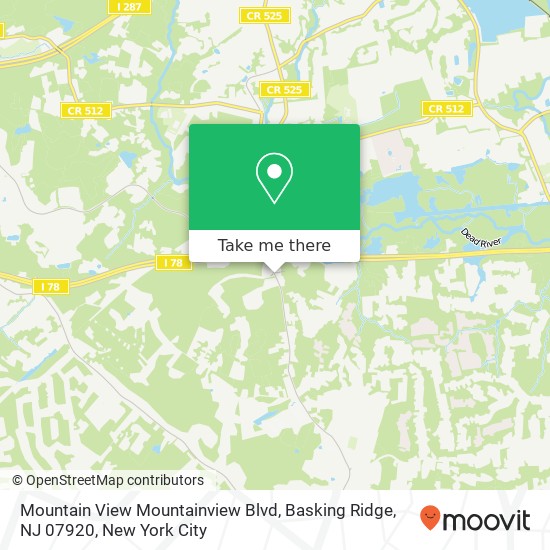 Mountain View Mountainview Blvd, Basking Ridge, NJ 07920 map