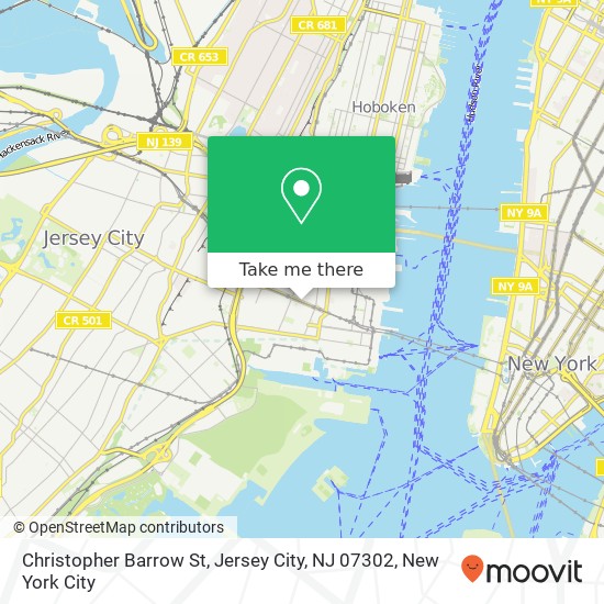 Christopher Barrow St, Jersey City, NJ 07302 map