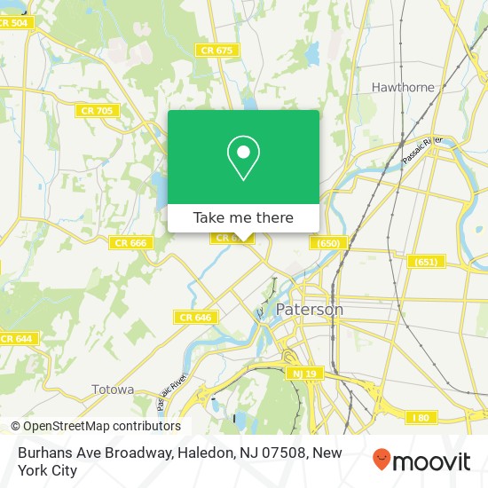 Burhans Ave Broadway, Haledon, NJ 07508 map