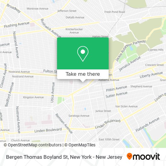 Mapa de Bergen Thomas Boyland St