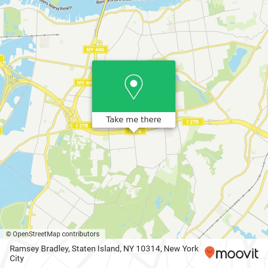 Mapa de Ramsey Bradley, Staten Island, NY 10314