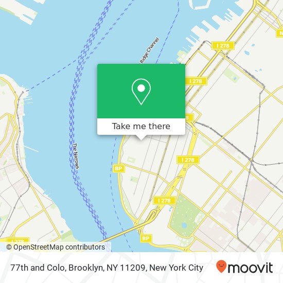 77th and Colo, Brooklyn, NY 11209 map