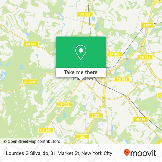 Mapa de Lourdes G Silva, do, 31 Market St