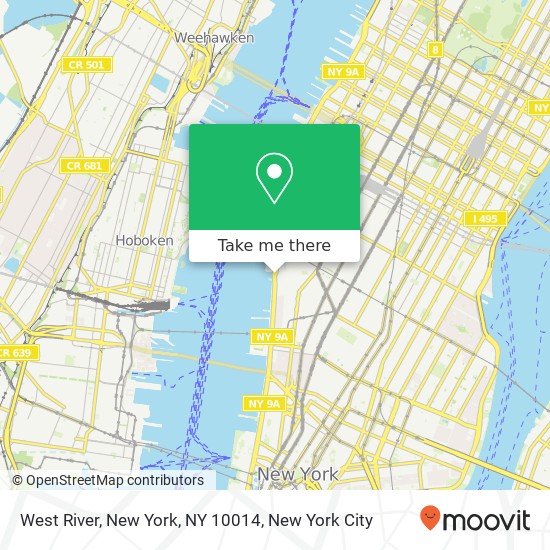 Mapa de West River, New York, NY 10014