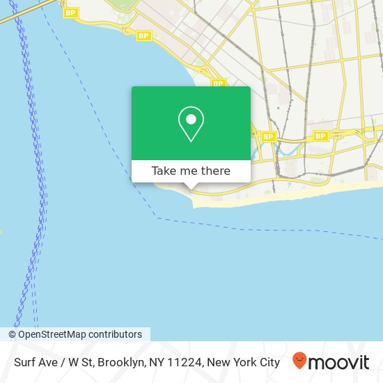 Surf Ave / W St, Brooklyn, NY 11224 map