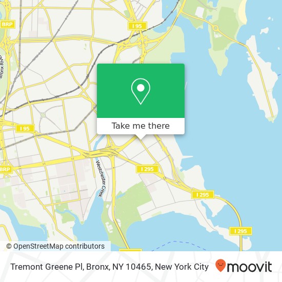 Tremont Greene Pl, Bronx, NY 10465 map