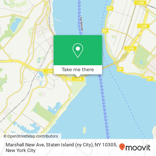 Marshall New Ave, Staten Island (ny City), NY 10305 map