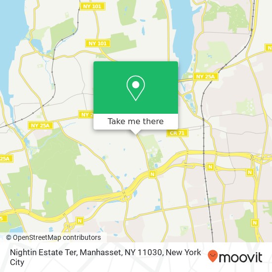 Mapa de Nightin Estate Ter, Manhasset, NY 11030