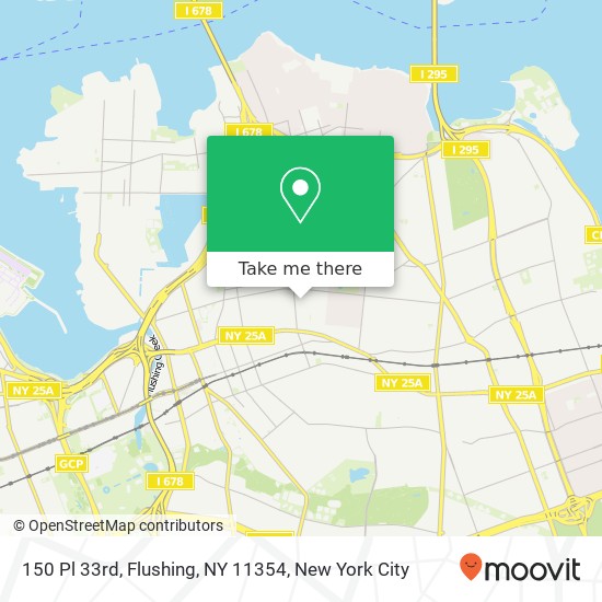Mapa de 150 Pl 33rd, Flushing, NY 11354