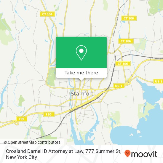 Mapa de Crosland Darnell D Attorney at Law, 777 Summer St