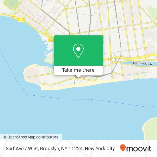 Surf Ave / W St, Brooklyn, NY 11224 map