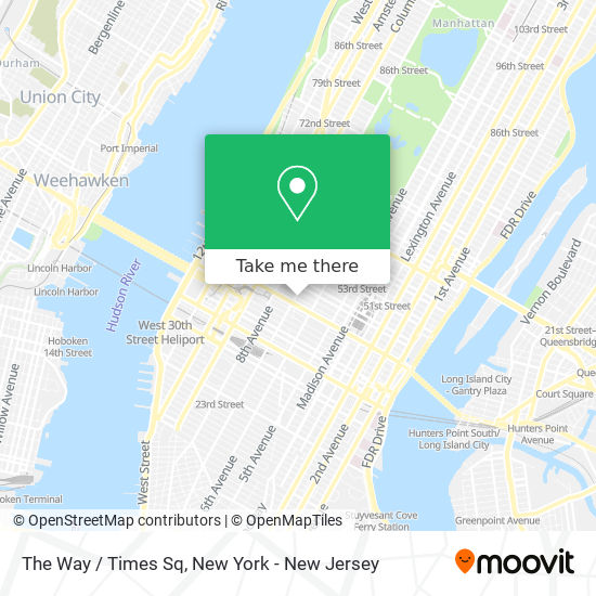 The Way / Times Sq map