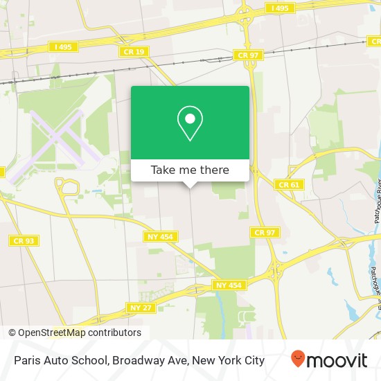 Paris Auto School, Broadway Ave map